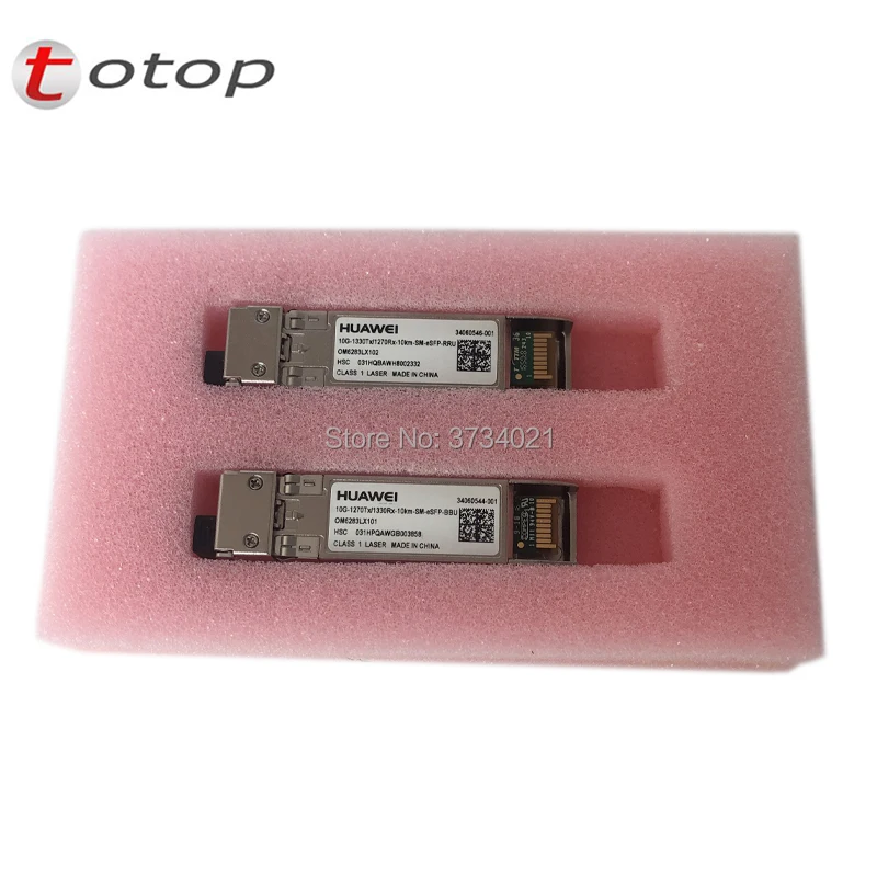 1 пара оригинальных модулей huawei SFP 10G-1330Tx/1270Rx/-10km-SM-eSFP-RRU(и BBU) используется для устройств huawei OLT, OLT