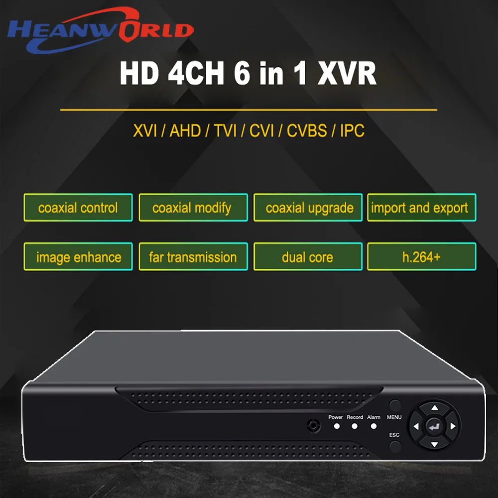 Heanworld 6 в 1 DVR 5MP HD 4CH NVR 8CH 1080P аналоговый гибридный цифровой видеорегистратор 5MP ONVIF P2P NVR/AHD/DVR