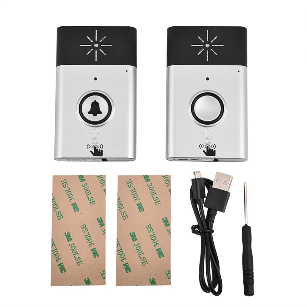 

2.4G wireless Two Way Talk Doorbell Built-in Microphone & Speaker for Home Office