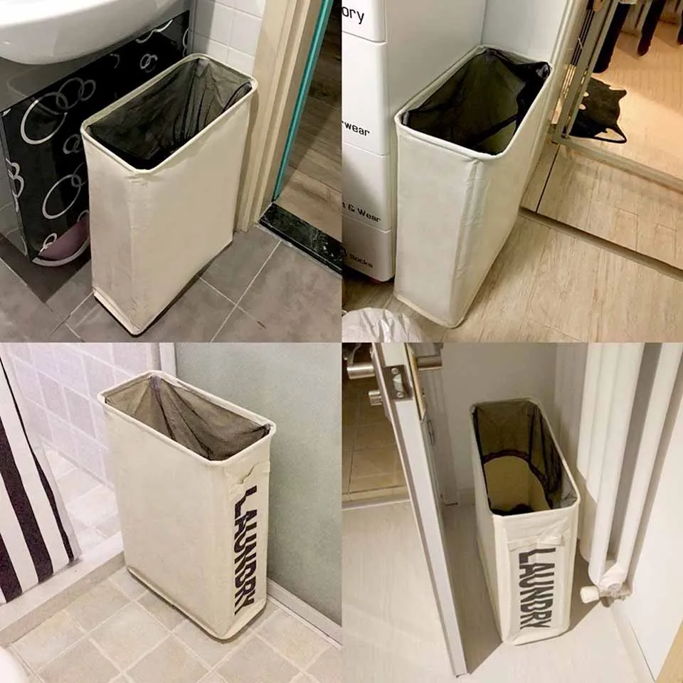 ICESTCHEF Foldable Laundry Hamper With Wheels Dirty Clothes Basket Storage Box Oxford Cloth Storage Organizer With Wheel