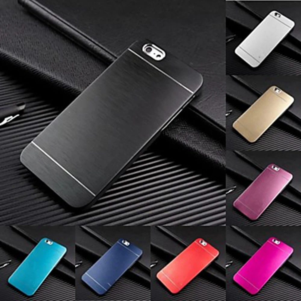 Люкс Motomo Алюминий Металл Кисти Жесткий Задняя Крышка Case Для HTC Desire 320 |