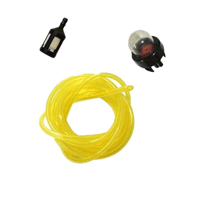 

String Trimmer Accessories Snap In Primer Bulb & Fuel Filter With Fuel Line Spare Part For McCulloch Craftsman Echo Garden Tools