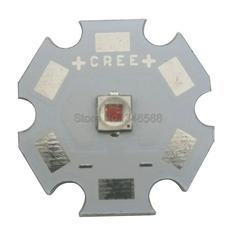 5x Cree 3 Вт XPE2 XP-E2 красный цвет 620-630nm высокое мощность светодиодный излучатель диод на 8 мм/10 мм/12 мм/14 мм/16 мм/20 мм PCB