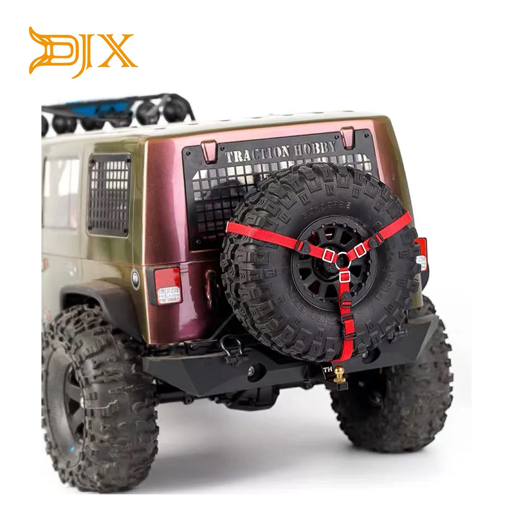 DJX RC Car Spare Tire Wheel Anti Slip Belt Wheel Tyre Strap for Axial SCX10 TRAXXAS