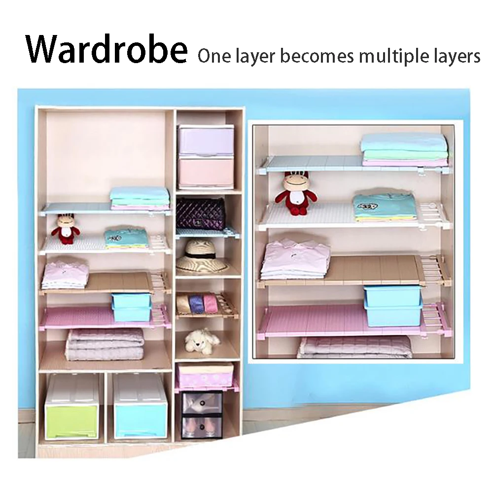 Retractable Closet Organizer Shelf Adjustable Kitchen Cabinet Storage Holder Cupboard Rack Wardrobe Organizer Shelf Retractable Closet Organizer Shelf Adjustable Kitchen Cabinet Storage Holder Cupboard Rack Wardrobe Organizer Shelf
