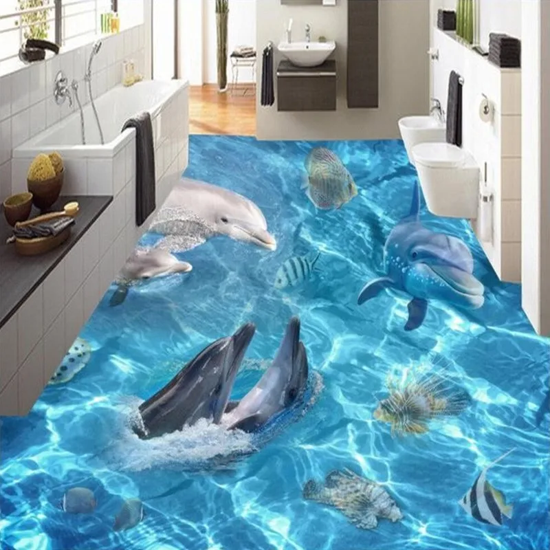 Custom-Size-3D-Floor-Wallpapers-High-Quality-Waterproof-Natural-Scenery-Dolphin-Kitchen-Room-Background-Self-adhesive (3)