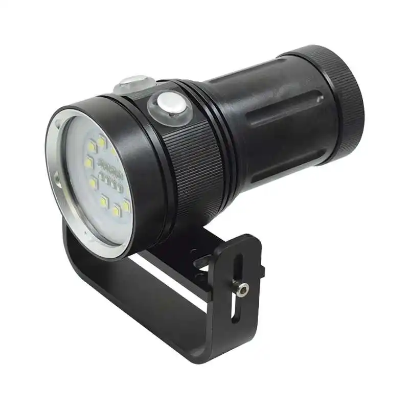 

Scuba LED Diving Flashlight 10 x L2 White + 4 x Red + 4 x UV/Blue Light Photography Fill Light Underwater Waterproof Torch