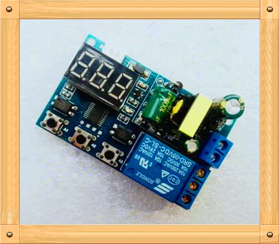 

Free Shipping!!! 5pcs One relay module / adjustable trigger delay loop timed pull off the switch circuit is turned on 220V