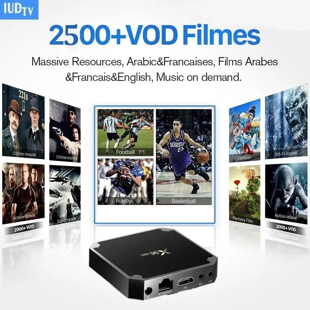 

smart IPTV CHANNEL iudtv subscription Turkish Indian African US Channels use for android tv box Enigma2 Mag25X M3U x96mini