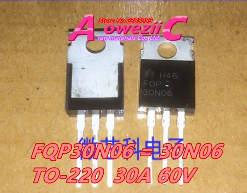 Aoweziic новая импортная оригинальная FQP4N90C 4N90C FQP30N06 30N06-220 FQPF8N80C 8N80C FQPF9N90CT 9N90CT TO-220F транзистор