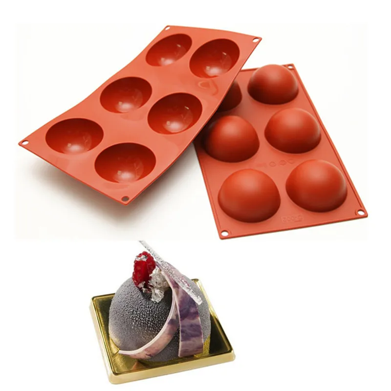 1-PCS-Siliko-Silicone-6-Cavity-Hemispherical-Shape-Cake-Mold-Baking-Tools-for-Pans-Dessert-Decorators