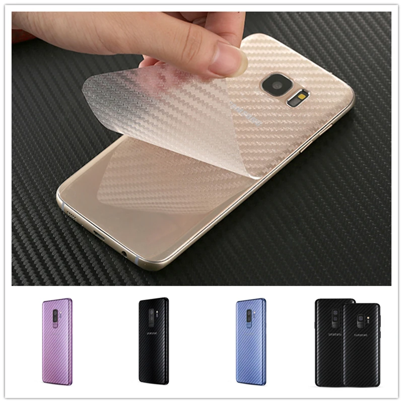 

5 Pcs/lot Cases for Phone for Samsung Galaxy S7 Edge S10 S9 S8 Plus Note 9 8 A5 2017 Carbon Fiber Back Protector Film Cover Case