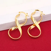 Золотые серьги, африканские ювелирные изделия, свадебные серьги, свадебные ювелирные изделия для женщин, девушек, серьги