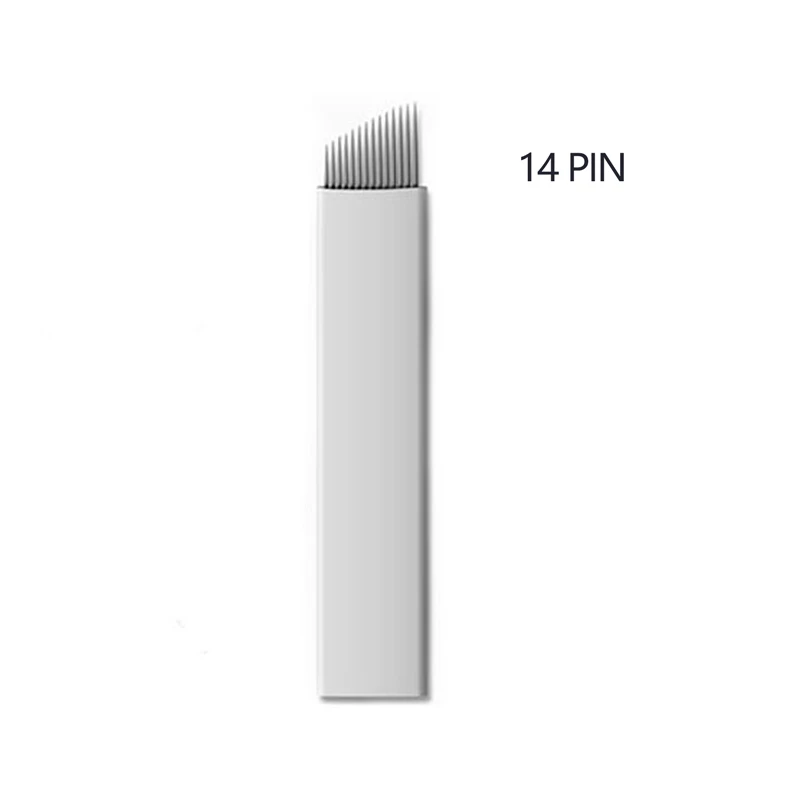 

50pcs 14Flex Tebori 14pin Microblading Tattoo Needle blades Permanent Makeup Eyebrow&lip Manual Needle 3D Embroidery