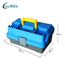 32*16*15 см 3 слоя большой ящик для рыболовных снастей Рыболовные приманки Приманка пластиковая ручка Рыболовная коробка Карп рыболовные аксессуары De Pesca