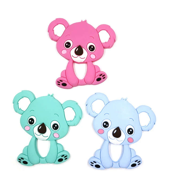 Силиконовый Прорезыватель для зубов Koala 1 шт. детский бусы самостоятельного