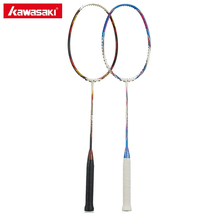 100% الأصلي كاواساكي الكربون كامل الريشة مضارب مضرب ل الابتدائية اللاعبين واحدة مضرب استكشاف X160 مع هدية