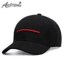 [AETRENDS] модная красная вышитая Кепка с логотипом, бейсболки в стиле хип-хоп, брендовые бейсболки для мужчин и женщин, уличные спортивные шапки, Z-5277