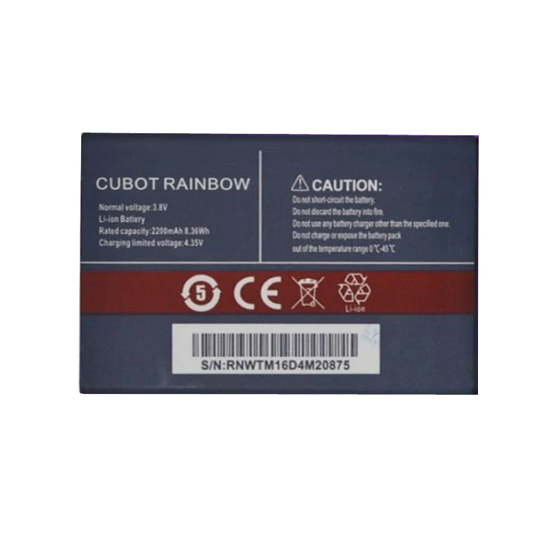 Аккумулятор 2200 мАч для аккумуляторов CUBOT RAINBOW