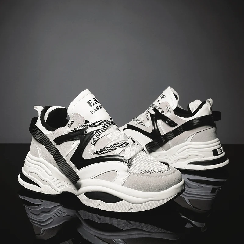 2018 new Men Sport Running Shoes Lace-up Cushioning Man EAF or ABO Sneakers Breathable Outdoor Walking Jogging Trekking Shoes