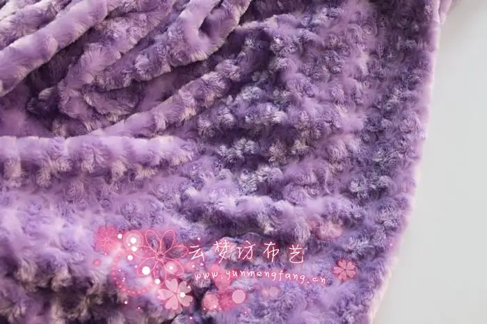 Лаванда Роза/розетка swirl Minky Ткань обниматься velboa-PV плюшевые Ткань продается Двор