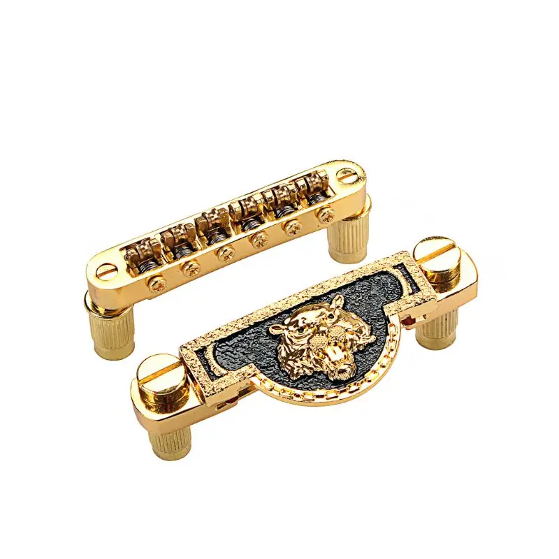 

OOTDTY Guitar Roller Saddle Bridge Tailpiece For GB