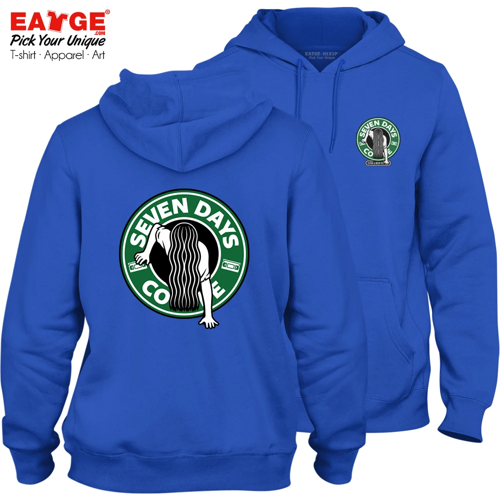 

This Coffee Keeps You Feel Blue Fleece Hoodies Casual Hip Hop Pop Active Cool Design Women Men Double Sided Sweatshirts