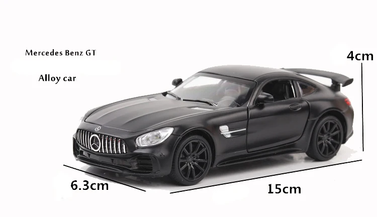 1:32 Benz AMG GT/SLS игрушечные машинки сплав для модели тянуть назад детские игрушки натуральная Лицензия коллекция подарок Acousto-оптический