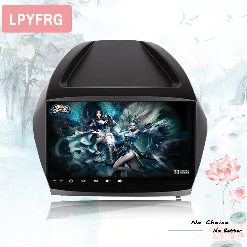 Discount 4G RAM Android 9.0 OS Car GPS navigation DVD Player for Hyundai iX35 Tucson 2009 2010 2011 2012 2013 2014 2015 Support DVR DAB+ 5