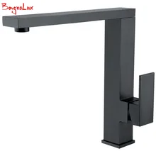 2017 Top Fashion New Arrival High Quality Matt Black Single Handle Faucet 360 Swivel Spout Contemporary Kitchen Sink Mixer Tap