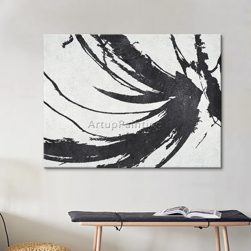 

Hand painted canvas oil paintings handmade Wall art Pictures for living room modern abstract cuadros quadro Home decorative17-36