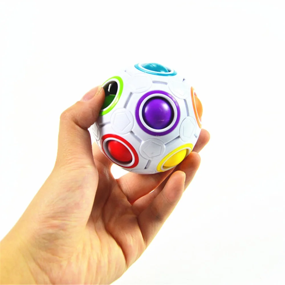 Магический шар, игрушка-Непоседа, радужная головоломка, волшебный шар для концентрации, подарок для детей