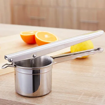 

Realcook Stainless Steel Potato Masher Ricer Puree Fruit Vegetable Juicer Crusher Press Squeezer Maker Kitchen Tool