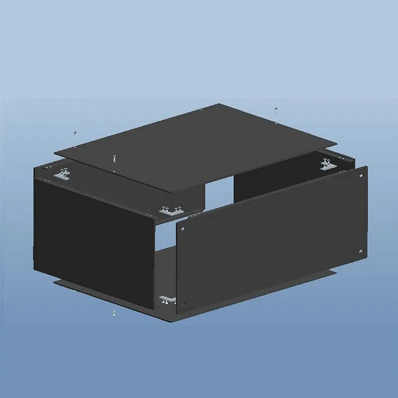 Gabinete de Alumínio de Cor Preta de Alta Qualidade do Desenho do Fio e Escova Polegada de Alumínio Rack de 19 Habitação X320 l mm 178 h X482 w 5 Gabinete de alumínio de cor Preta de
