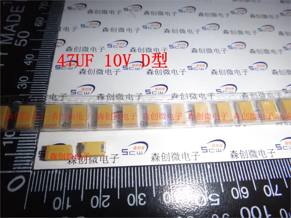 

Polarity SMD tantalum capacitor 47 uf 10 v D 7343 TAJD476K010RNJ imported from AVX