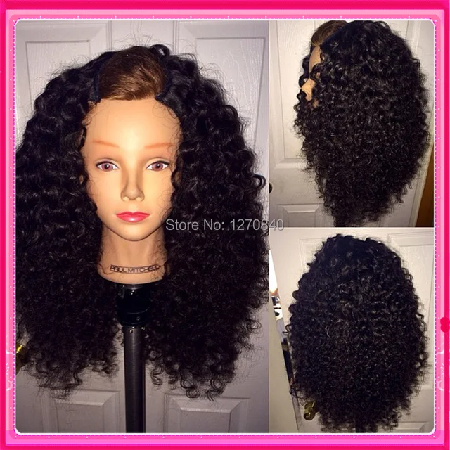 13%Unprocessed curly virgin u part human hair wigs u shaped ...
