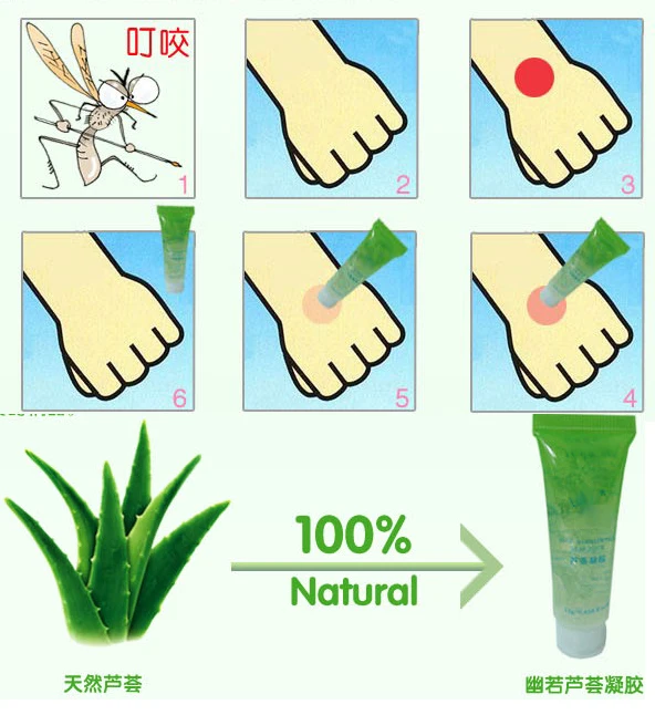 aloe per punture di zanzare
