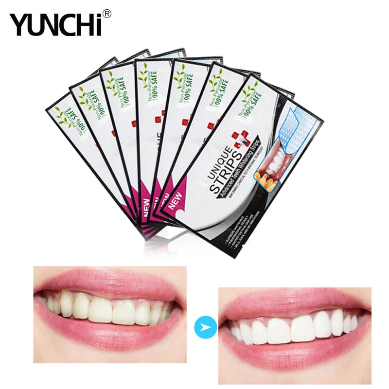 New Formula Whitestrip Coconut Charcoal Teeth Whitening Strips Express Teeth Stain Remover Whiten Teeth Whitening 7/14 Pouches