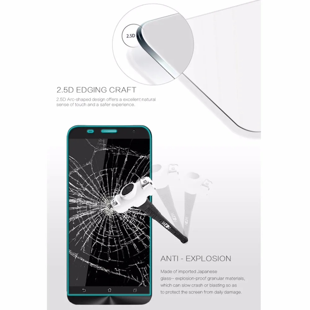 Для Huawei Honor Примечание 8 Screen Protector 6.6 дюймов Закаленное Стекло V8 Max Оригинальный