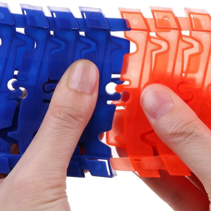 220 track colorful LED Car DIY Miraculou Glowing Race Track Bend Flex Flash in the Dark Assembly Car Toy For Children Gift TV BI (4)