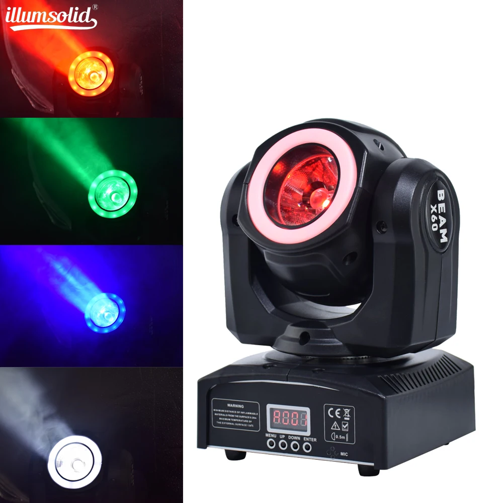 

Led Beam Light Moving Head Light with 4 color with Magical Circle DMX for Wedding Church Night Club Event Lights