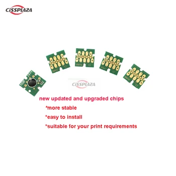 

CISSPLAZA 60sets for INK Cartridge one time Chip compatible For epson SureColor T3000 T3070 T5070 T3200 T5200 T7200 T3270 T5270