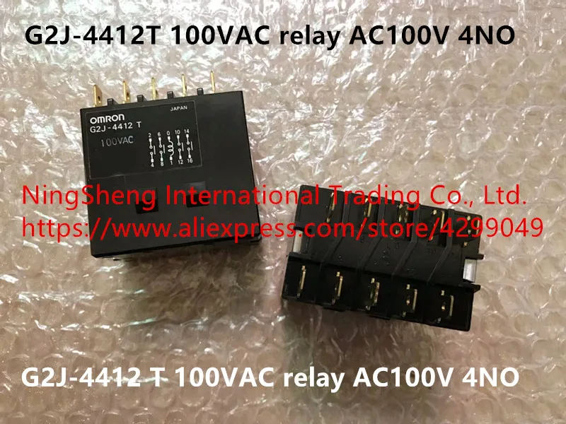 Original new 100% G2J-4412T 100VAC relay AC100V 4NO |