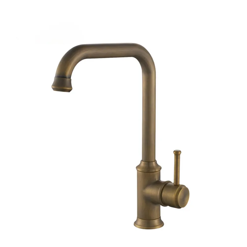 

Supply production kitchen sink copper quality hot and cold water bath archaize faucet by single-hole dish mixer faucet bronze