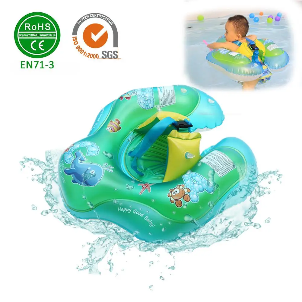 Экологически чистый анти-Роллер надувной круг для купания ребенка поплавок опрокидывание стойкое плавание кольцо на 1,5 месяцев-3 года