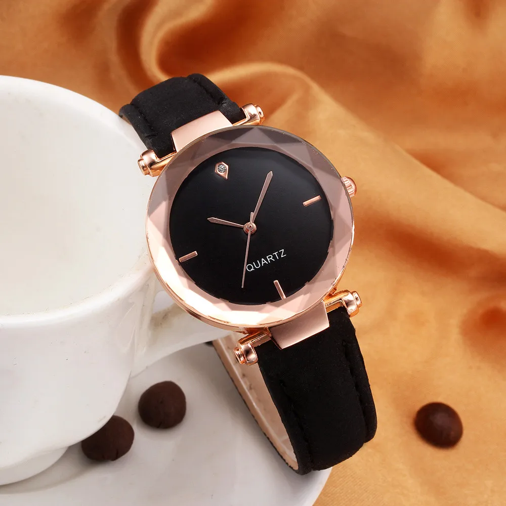 

2019 Fashion NEW HOT Women Leather Casual Watch Luxury Analog Quartz Crystal Alloy Waterproof Wristwatch N05