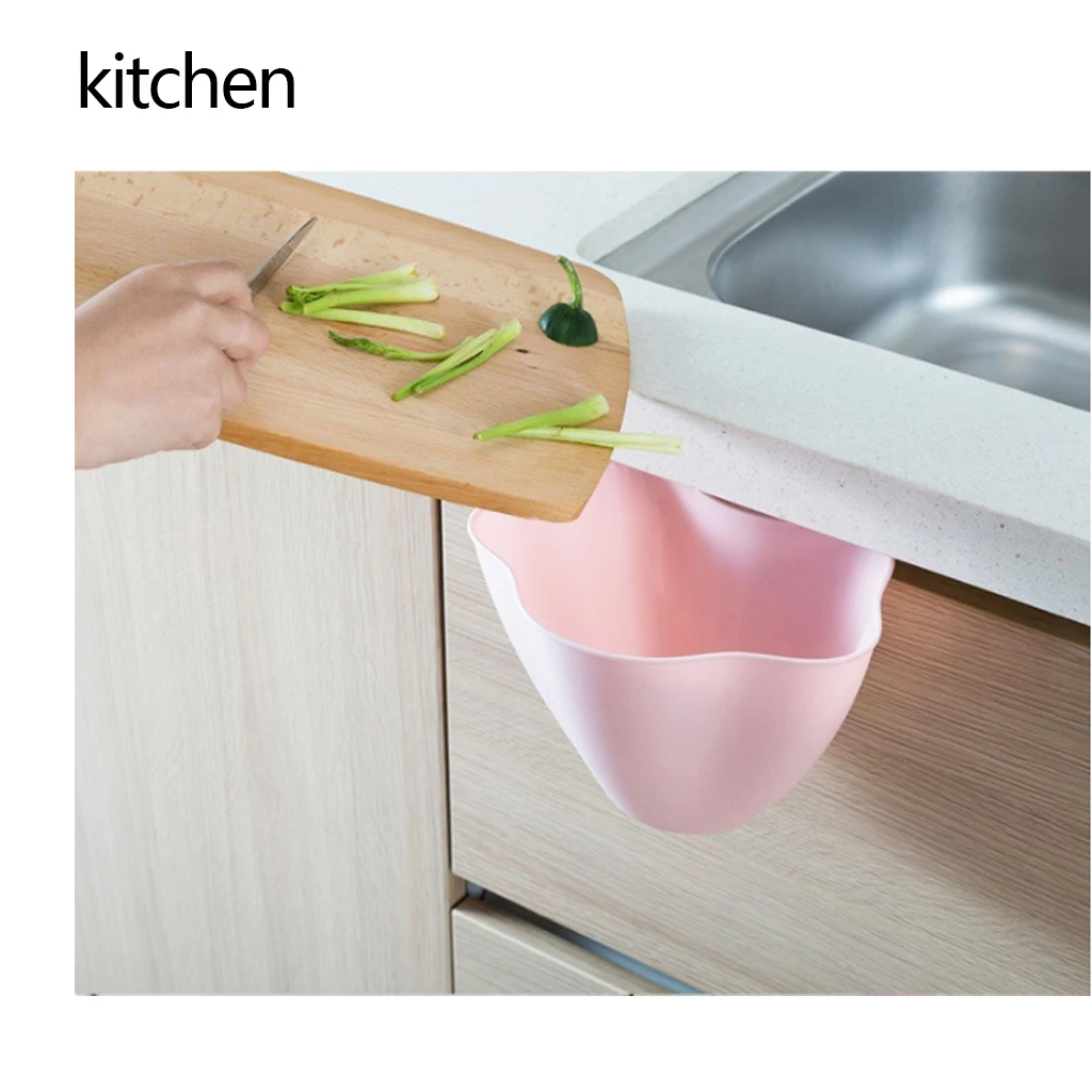 

Trash Bin Storage Box Cupboard Door Hanging Garbage Holder Kitchen Cabinet Can Desktop Rubbish Organizer Container Debris Tools