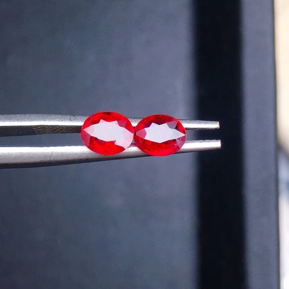 

AIG Certificated 1.07ct Unheat Oval Shape Faceted Natural Red Ruby Gems Loose Gemstones Rubi Loose Stones