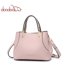 DOODOO Брендовая женская сумка, сумка-тоут, женские сумки через плечо, женские Сумки из искусственной кожи, сумки-мессенджеры с кисточками, 2 цвета