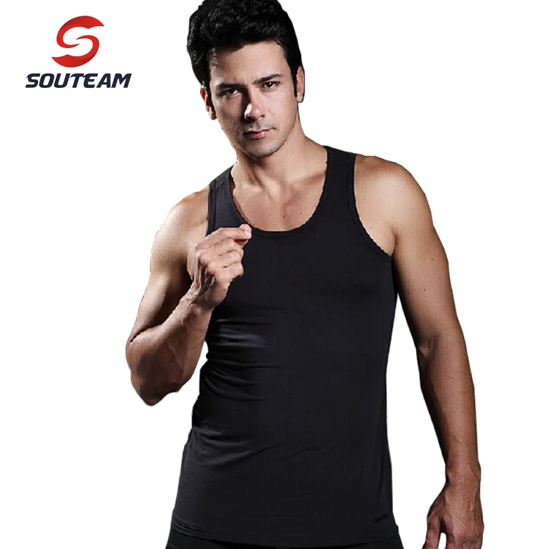 SOUTEAM Brand Running Vest For Men High Quality Men's Sports Vest ...